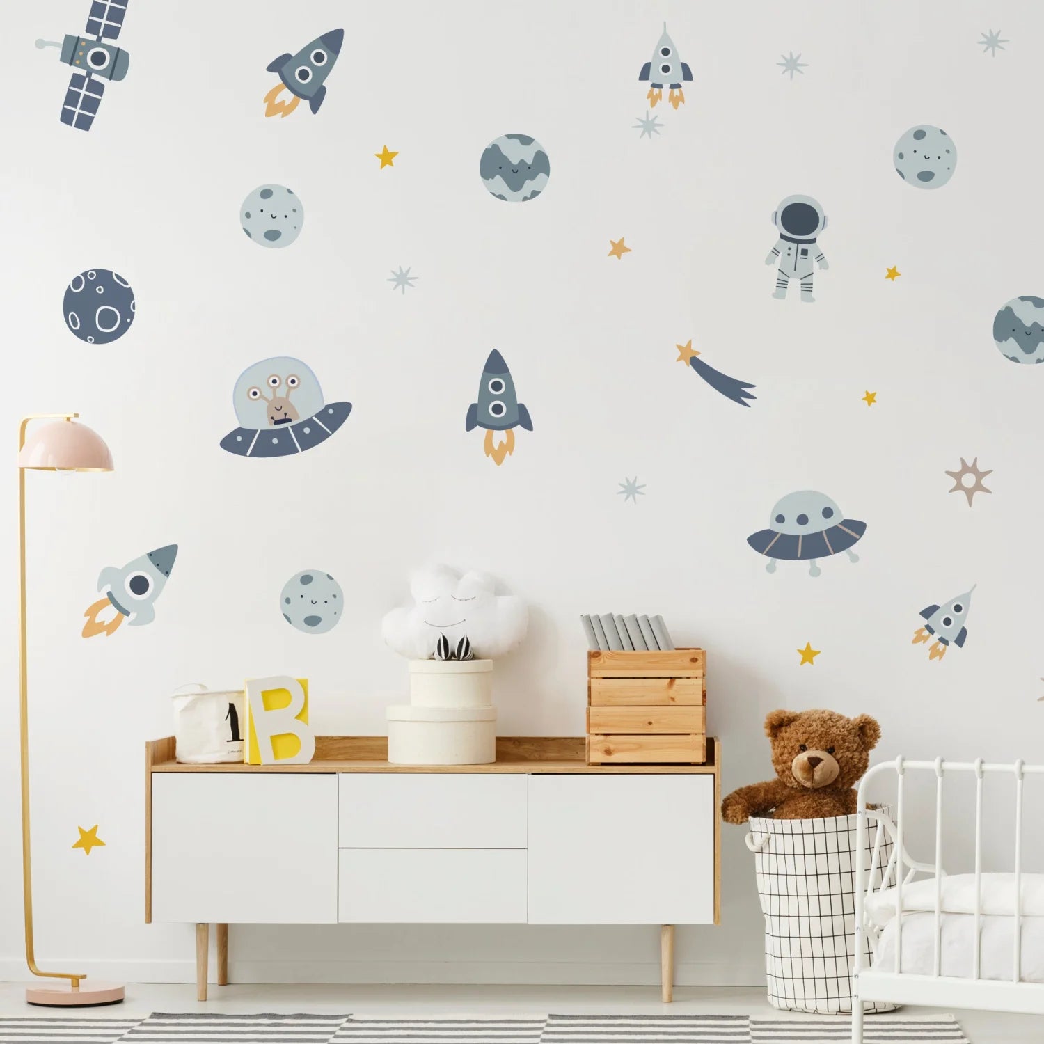 Blue Planets Kid’s Wall Decal - Decals Sea and Space