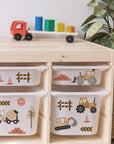 Construction Classic - Storage Tub Decals - Organisational