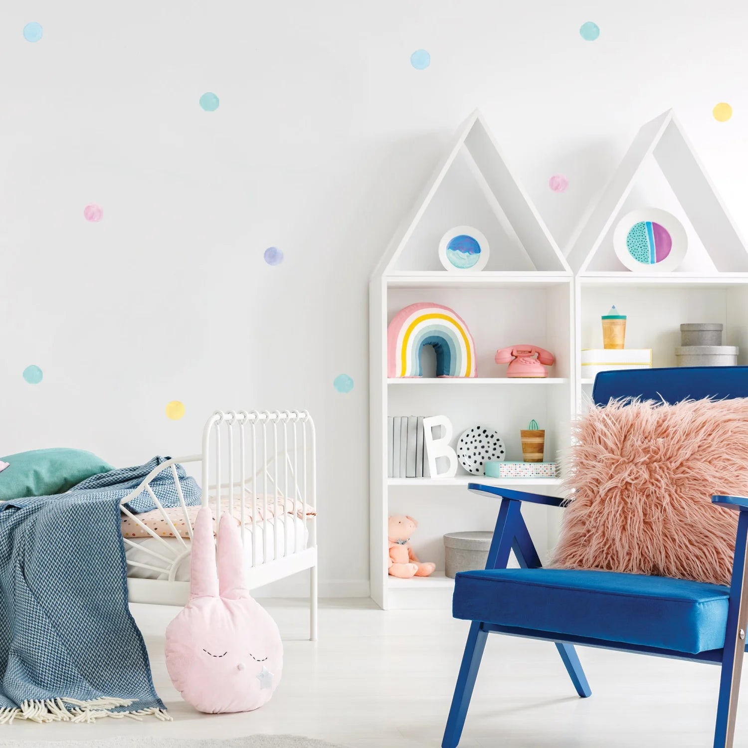 Cotton Candy Polka Dot Wall Decal - Decals Dots