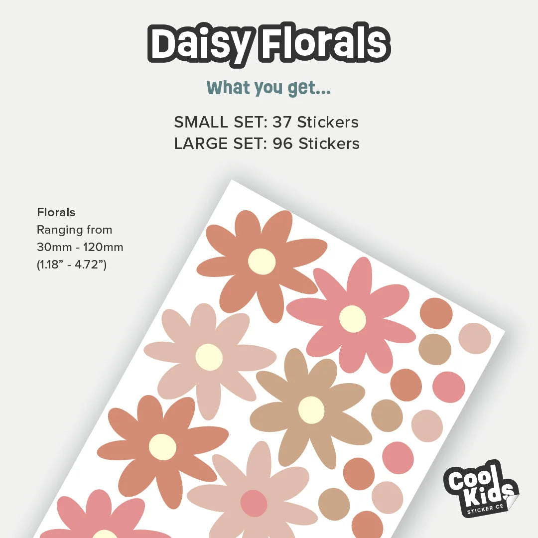 Daisy Floral Wall Decal (Copy) - Decals - Florals