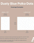 Dusty Blue Polka Dot Wall Decal - Decals - Polka Dots