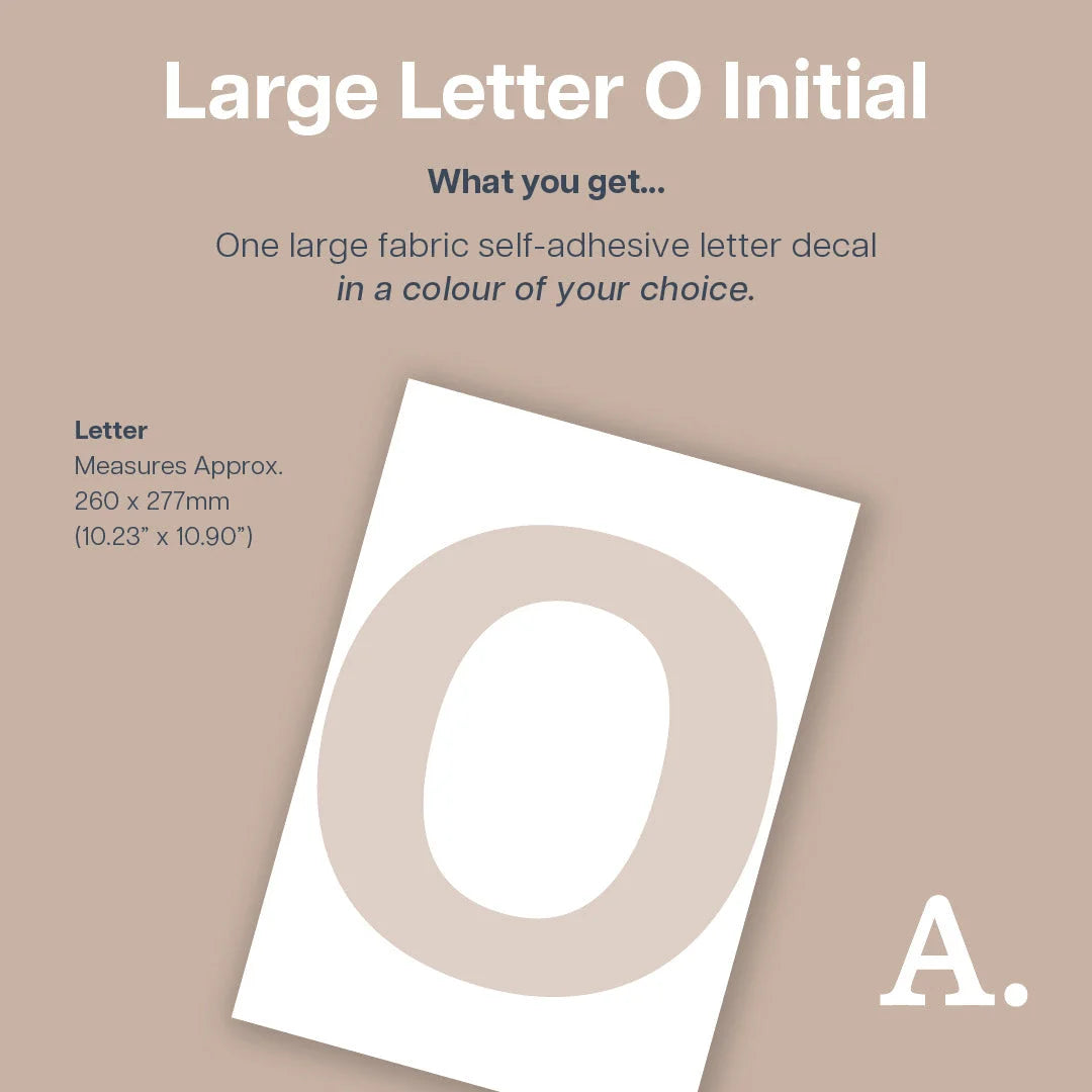 Letter O Initial Decal - Decals - Initials