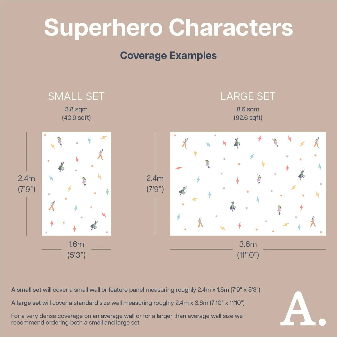 Superhero Character Wall Decals - Decals - Fantasy